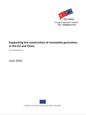cover image of Supporting the Construction of Renewable Generation in EU and China